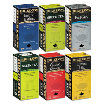 Bigelow® Assorted Tea Packs, Six Flavors, 28-box, 168-carton freeshipping - TVN Wholesale